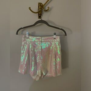 12th Tribe iridescent sequin shorties - size small